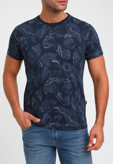 Gabbiano Heren shirt 154529 301 navy Blauw - XXL