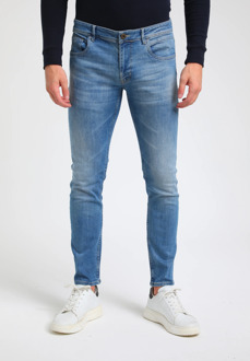 Gabbiano Pacific heren slim-fit jeans bleach Blauw - 32-32