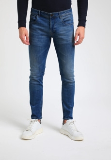 Gabbiano Pacific heren slim-fit jeans mid blue Blauw - 31-34