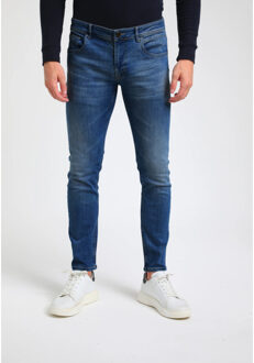 Gabbiano Pacific heren slim-fit jeans mid blue - maat 38-32 Blauw