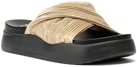 Gabbro Satin Dames Gouden Sandalen - EU 37 / UK 4