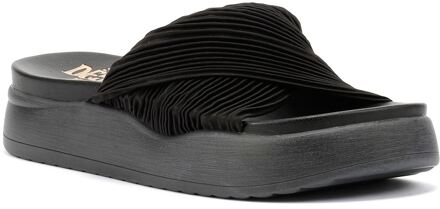 Gabbro Satin Dames Zwart Sandalen - EU 42 / UK 8