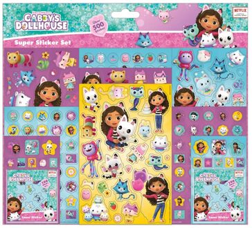 Gabby's Dollhouse Super Sticker Set Multikleur - Print