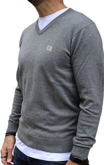 Gabicci | Heren Trui met V-Hals Grijs - 2XL
