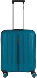 Gabol Brooklyn Cabin Trolley Expandable turquoise hardcase koffer Blauw - H 55 x B 40 x D 22 cm