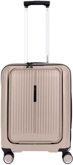 Gabol Brooklyn Cabin Trolley Front Pocket beige hardcase koffer pilotenkoffer - H 55 x B 40 x D 22 cm