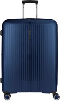 Gabol Brooklyn Large Trolley Expandable blue hardcase koffer Blauw - H 75 x B 51 x D 31 cm