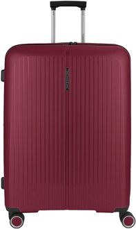 Gabol Brooklyn Large Trolley Expandable burgundy hardcase koffer Rood - H 75 x B 51 x D 31 cm