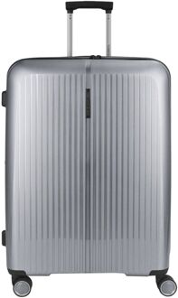 Gabol Brooklyn Large Trolley Expandable silver hardcase koffer Zilver - H 75 x B 51 x D 31 cm