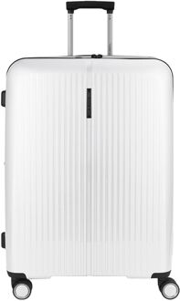 Gabol Brooklyn Large Trolley Expandable white hardcase koffer Wit - H 75 x B 51 x D 31 cm
