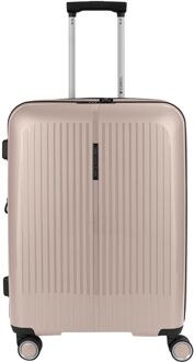Gabol Brooklyn Medium Trolley Expandable beige hardcase koffer - H 65 x B 45 x D 27 cm
