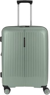 Gabol Brooklyn Medium Trolley Expandable green hardcase koffer Zwart - H 65 x B 45 x D 27 cm