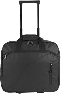 Gabol Canada Pilot Trolley black zachte koffer pilotenkoffer Zwart - H 36 x B 40 x D 19 cm