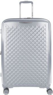 Gabol Queens Trolley Large plata hardcase koffer Zilver - H 75 x B 51 x D 31 cm