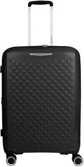 Gabol Queens Trolley Medium negro hardcase koffer Zwart - H 65 x B 44 x D 28 cm
