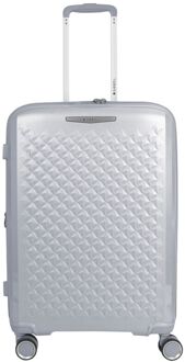 Gabol Queens Trolley Medium plata hardcase koffer Zilver - H 65 x B 44 x D 28 cm