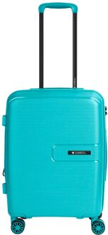 Gabol Steady Cabin Trolley blue hardcase koffer Blauw - H 54 x B 39 x D 22 cm
