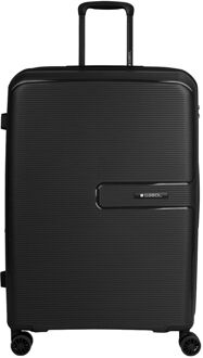 Gabol Steady Trolley L black hardcase koffer Zwart - H 74 x B 50 x D 29 cm
