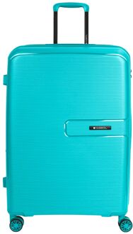 Gabol Steady Trolley L blue hardcase koffer Blauw - H 74 x B 50 x D 29 cm