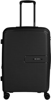Gabol Steady Trolley M black hardcase koffer Zwart - H 65 x B 45 x D 26 cm