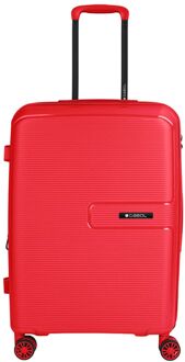 Gabol Steady Trolley M red hardcase koffer Rood - H 65 x B 45 x D 26 cm