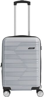 Gabol Uyiko Cabin Trolley 55/35 silver hardcase koffer Zilver - H 55 x B 35 x D 23 cm