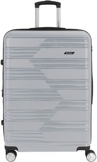 Gabol Uyiko Large Trolley silver hardcase koffer Zilver - H 76 x B 52 x D 29.5 cm