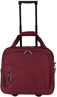 Gabol Week Eco Pilot Case burgoundy zachte koffer lichtgewicht koffer Rood - H 40 x B 33 x D 17 cm