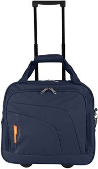 Gabol Week Eco Pilot Case dark blue zachte koffer lichtgewicht koffer Blauw - H 40 x B 33 x D 17 cm