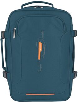 Gabol Week Eco Travel Backpack turquoise handbagage Blauw - H 39 x B 27 x D 18 cm