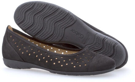 Gabor 24.169.17 dames ballerina - maat 38 Zwart