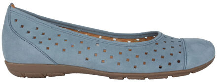 Gabor 64.169.10 dames ballerina - maat 38 Blauw