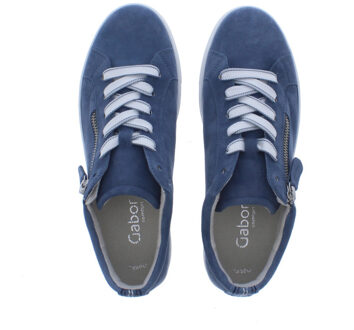 Gabor Dames sneaker g | dames | maat: | suede Blauw - 40,5