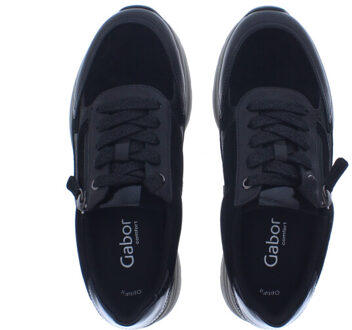 Gabor Dames sneaker k | dames | maat: | combinatie - maat 38 Zwart