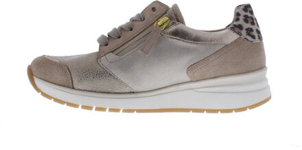 Gabor Dames sneaker k | dames | maat: | suede Taupe - 39,5