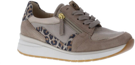 Gabor Dames sneaker k | dames | maat: | suede Taupe - 40