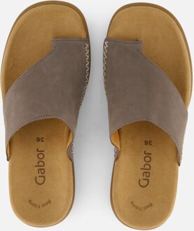 Gabor Dames Teenslipper - Taupe - Maat 36