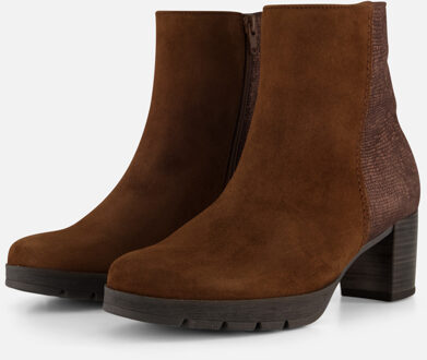Gabor Enkellaarsjes bruin Suede - 36,37.5,38,38.5,39,40,41,41.5,42,43,43.5