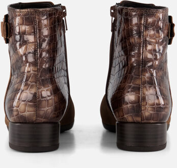 Gabor Enkellaarsjes cognac Suede - 36,36.5,37,37.5,38,38.5,39,40,41,41.5,42,42.5,43,43.5