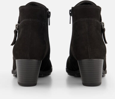 Gabor Enkellaarsjes met hak zwart Nubuck - 43.5