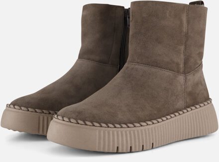 Gabor Enkellaarsjes taupe Suede - 36,36.5,37,37.5,38,38.5,39,40,41,42,42.5,43