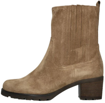 Gabor Enkellaarsjes taupe Suede - 40,39,38.5,38,37.5