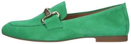 Gabor Groene Loafer 211 met Gouden Horsbit Gabor , Green , Dames - 38 Eu,41 Eu,37 1/2 Eu,37 Eu,40 Eu,38 1/2 EU