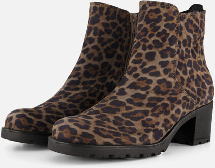 Gabor Leopard Enkellaarsjes bruin Suede - 36,37,37.5,38,38.5,39,40,41,42,43.5