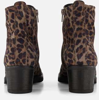 Gabor Leopard Enkellaarsjes bruin Suede - 36,37,38,38.5,39,40,41,43.5
