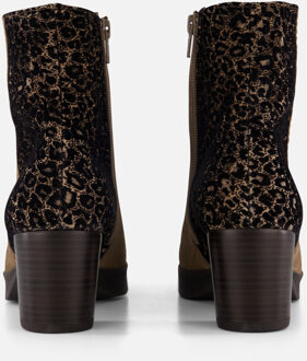 Gabor Leopard Enkellaarsjes cognac Suede - 36,36.5,37,37.5,38,38.5,39,40,41,41.5,42,42.5,43,43.5