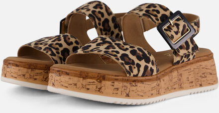 Gabor Leopard Sandalen beige Suede - 36,36.5,37.5,38,38.5,39,40,41,41.5,42,42.5,43,43.5