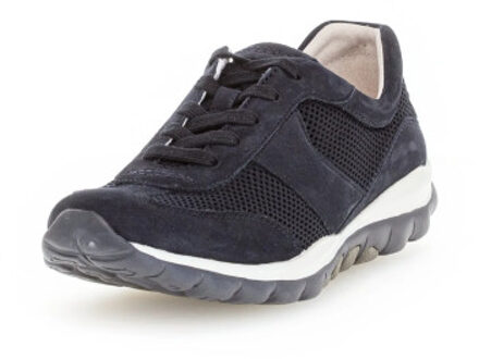Gabor Rollingsoft sensitive 06.966.46 dames rollende wandelsneaker - maat 42,5 Blauw