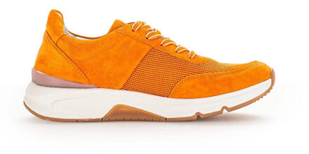 Gabor Rollingsoft sensitive 46.897.31 dames rollende wandelsneaker Oranje - 38,5