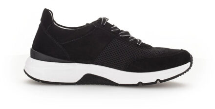 Gabor Rollingsoft sensitive 46.897. dames rollende wandelsneaker Zwart - 38,5